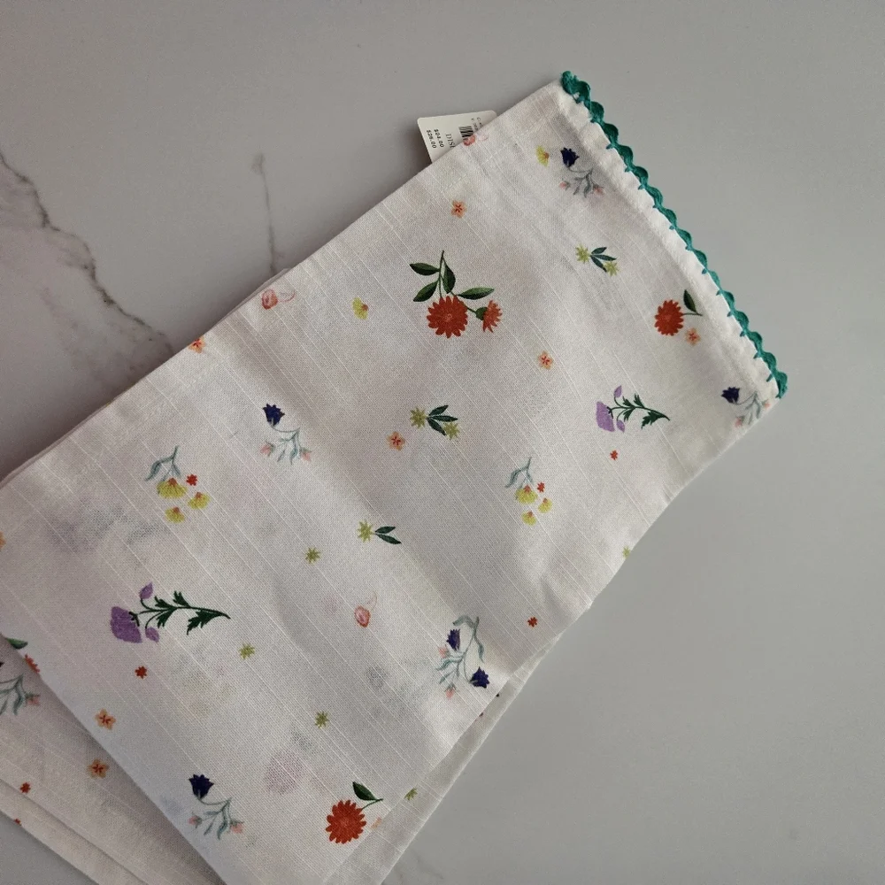 NWT Anthropologie MOM Floral Dishtowel